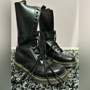 Dr. Martens 1914 Smooth Leather Tall Black boots size 8